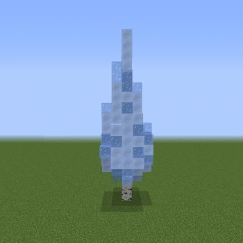 Minecraft Ice Castle, Ice Tree, Minecraft Tree, Minecraft Building Blueprints, Construction Minecraft, Minecraft Building Guide, Snow House, Cool Minecraft Creations, Minecraft Medieval