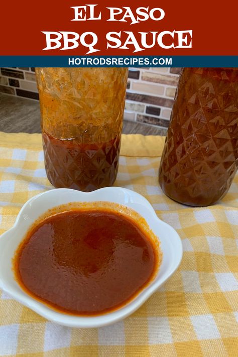 This El Paso BBQ Sauce recipe is a super easy way to make your own homemade BBQ Sauce. Ready in about 30 minutes. #bbqsaucerecipe #texasbbqsauce #hotrodsrecipes Chili Instant Pot, Easy Bbq Sauce, Bbq Sauce Recipes, Bbq Sauce Homemade Easy, Recipes For Bbq, Make Bbq Sauce, Bbq Sauce Ingredients, Sauce Ideas, Homemade Bbq Sauce Recipe