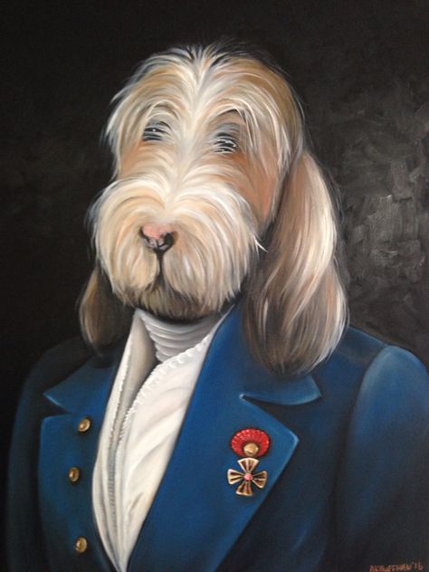 My GBGV in suit - Saar Dogs In Suits Painting, Basset Griffon, Dog Breed Art, Basset Hound, Dog Breed, Art Forms, Dog Breeds, Cute Animals, Dogs