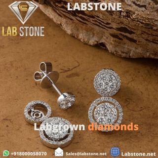 Available !! Now you can visit the site at www.labstone.net and also contact us through whatsapp at +918000058070 and must watch the videos we update and also i have attached link below and subscribe us for daily update.�Link - https://youtu.be/BoICTqYdlW8 #labgrowndiamonds #cvd #hphtdiamonds #loosediamonds #jewellery #diamondjewelry #art #love #fashion#diamonds #newone #diamondrings #diamondnecklace #traditionaldiamond #moderndiamond #antique #rawdiamond #crystalclear #colours Beautiful Diamond Earrings, Round Diamond Earrings, Circle Diamond, Gold Filled Earrings, Round Stud Earrings, Cluster Earrings, Moon Earrings, Diamond Fashion, Diamond Design