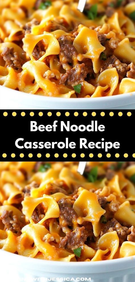 Searching for a comforting meal that warms the soul? This beef noodle casserole recipe is not only easy to make, but it also brings bold flavors to your table, making it ideal for cozy nights in. Beef Flavored Noodles, Easy Meals Casserole Dinners, Friendship Casserole Recipes, Easy Meal Prep Casseroles, Stew Meat Casserole Recipes, Beef Tetrazzini Casserole, Small Casserole Recipes, Hamburger Egg Noodle Casserole, Beef Egg Noodle Recipes