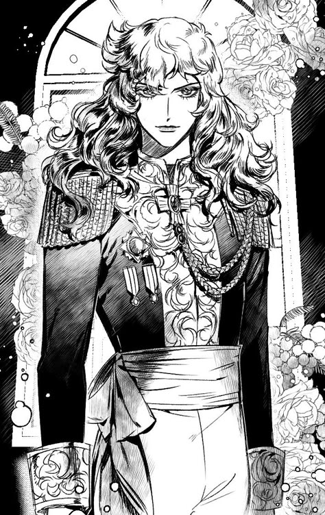 Quote Drawings, Riyoko Ikeda, The Rose Of Versailles, Rose Of Versailles, Illustration Manga, Lady Oscar, Art Manga, La Rose, Manga Illustration