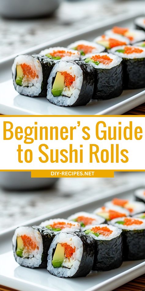 If you’ve ever wanted to try making sushi, this is the recipe for you! Simple ingredients, easy steps, and delicious results. Easy Sushi Recipes Homemade Simple, At Home Sushi Date Night, How To Make Your Own Sushi, Making Sushi At Home Step By Step, Sushi How To Make, Sushi Vinegar Recipe, Crunchy Roll Sushi Recipe, Sushi Easy Recipe, Simple Sushi Recipes