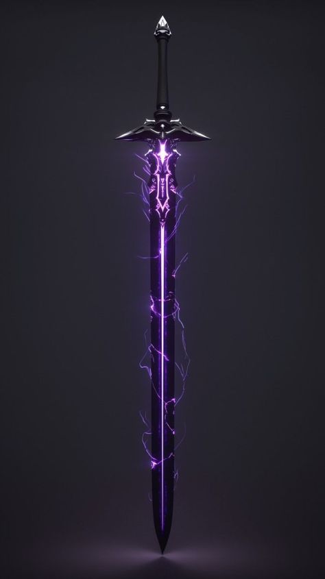 Dark Greatsword, Cool Swords Fantasy Art, D&d Swords, Magical Swords Fantasy, Dragon Swords Fantasy, Cool Swords Fantasy, Long Swords Fantasy, Fantasy Polearm, Magic Swords Fantasy