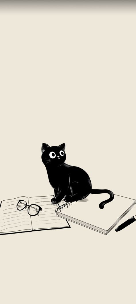 Cat Wallpaper 1920x1080, Cat Wallpaper Drawing, Cool Pfp Ideas, Cartoon Cat Wallpaper, Cat Drawing Wallpaper, Cats Wallpaper Iphone, Aesthetic Minimalist Wallpaper, Cat Phone Wallpaper, Dragon Wallpaper Iphone