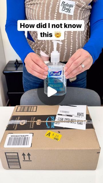 Liz & Jeff on Instagram: "Sanitizer can remove shipping info #shipping #packaging #onlineshopping #amazon" Kitchen Life Hacks, Youtube Hacks, Neat Tricks, Smart Box, Easy Cleaning Hacks, Homemade Cleaning Solutions, Everyday Hacks, Household Cleaning Tips, Shipping Packaging