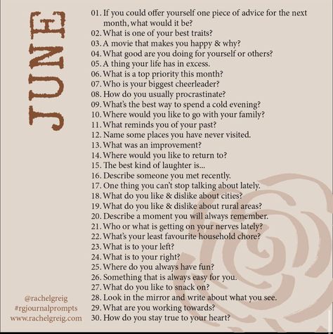 Monthly Journal Questions, June Prompts, June Journal Prompts, Queer Journal Prompts, Fun Journal Prompts For Teens, Journal Prompts Sexuality, Blog Writing Prompts, Journal Jar, 30 Day Writing Challenge