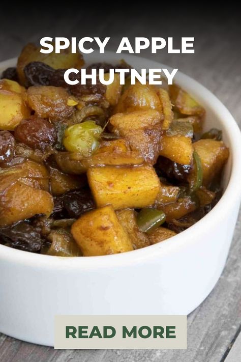 Spicy Apple Chutney Beans Cornbread, Mustard Aioli, Apple Chutney Recipe, Spicy Desserts, Salt Craving, Chipotle Recipes, Potatoes Fries, Spicy Ketchup, Apple Chutney