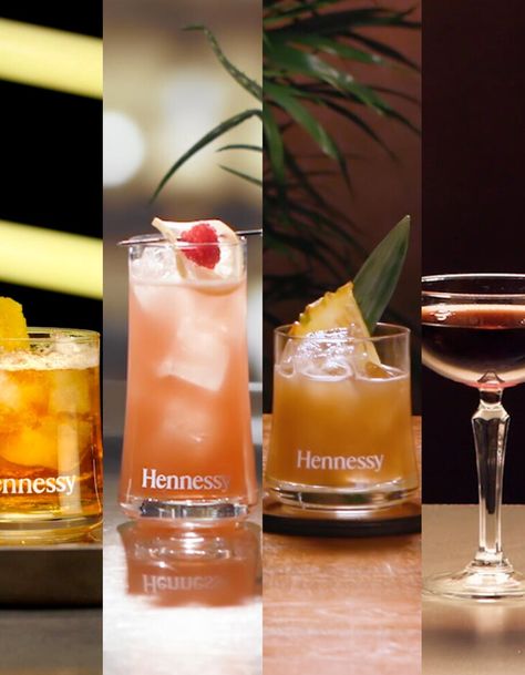 Hennessy Birthday Cocktails | Hennessy USA Hennesy Drinks Cocktails, White Hennessy Cocktails, Cocktails With Hennessy, White Hennessy Drinks Recipes, Hennessy Drinks Recipes, Hennessy Mixed Drinks, Hennessey Drink, White Hennessy, Hennessy Black