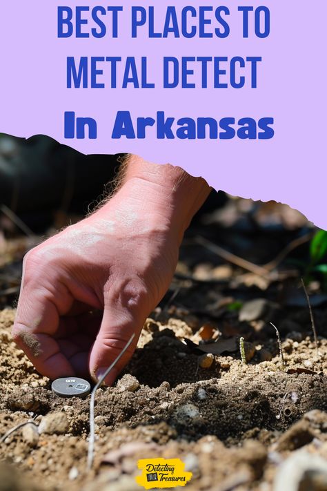 Calling all treasure hunters! Explore the best metal detecting locations in Arkansas and uncover relics from its rich history. From scenic parks to historical sites, embark on an adventure and discover hidden treasures waiting to be found! #MetalDetecting #ArkansasTreasures #TreasureHunting Metal Detecting Locations, Crater Of Diamonds, Arkansas Map, River Village, Bill And Hillary Clinton, Treasure Hunters, Buried Treasure, Arkansas State, Lake Charles