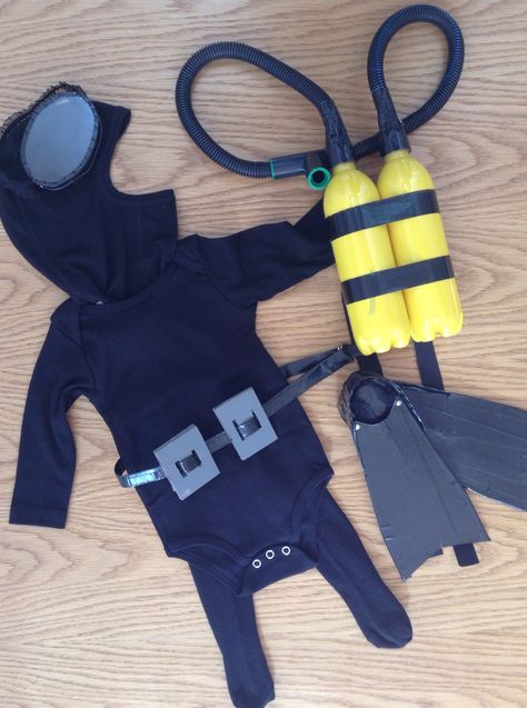 Diver Costume, Scuba Diver Costume, Underwater Party, Purim Costumes, Deep Sea Diver, Sports Costume, Diy Costumes Kids, Costume Tutorial, Diy Halloween Costume