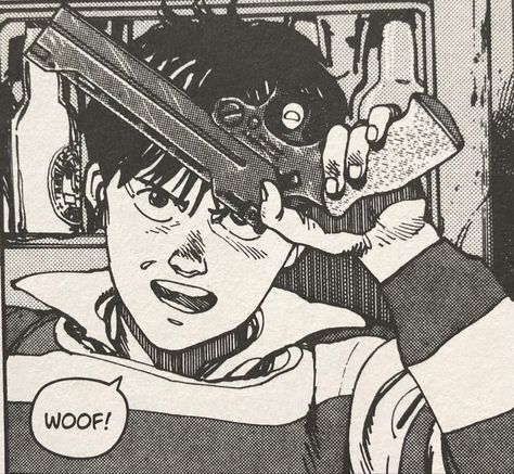 Akira Pfp Movie, Akira Hiramoto Art, Akira Manga Panels, 90s Manga Art, Akira Drawing, Akira Pfp, Kaneda Akira, Akira Comics, Akira Film