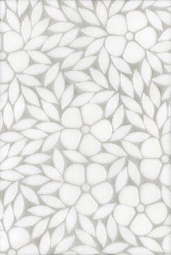 Beautiful flooring for a bathroom or shower. Neutral Bathroom Tile, Ravenna Mosaics, Gray Backsplash, New Ravenna, Floral Mosaic, White Mosaic, House Tiles, Beautiful Tile, Silk Road