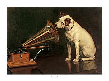 The Story of Nipper the RCA/HMV Dog - Jack The Ripper Forums - Ripperology For The 21st Century Technics Turntables, Record Turntable, Record Room, His Masters Voice, Record Player, Painting Edges, Exhibition Poster, Audiophile, Pics Art