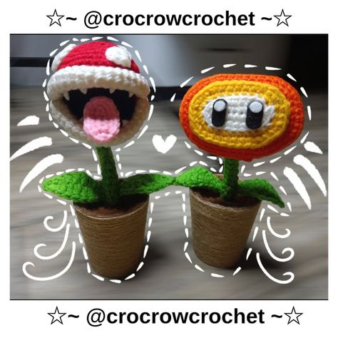 (Super Mario Bros) Piranha Plants & Fireflower🌿☄️ ✨️ DM to order ✨️ #crochet #crochetlove #keychain #amigurumi #crochetkeychain #handmade #knitting #knitlove #handmadecrochet Fireflower #piranhaplant #videogames #mariobros #supermario #supermariobros #crochet #crochetlove #keychain #amigurumi #crochetkeychain #handmade #knitting #knitlove #handmadecrochet #cute #decor #pinterest #aesthetic #ａｅｓｔｈｅｔｉｃ Fly Trap Plant, Keychain Amigurumi, Fly Trap, Cute Decor, Pinterest Aesthetic, Crochet Keychain, Aesthetic Aesthetic, Handmade Knitting, Super Mario Bros