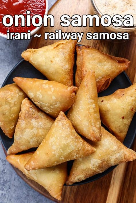 Samosa Filling Ideas, Patti Samosa, Onion Samosa Recipe, Samosa Filling Recipe, Onion Samosa, Samosa Filling, Easy Samosa Recipes, Hebbars Kitchen, Hebbar's Kitchen