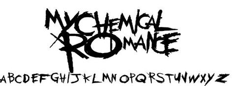 My Chemical Romance font by ExcessTS - FontSpace Romance Art, Blink 182, My Chemical, Tattoo Fonts, My Chemical Romance, Twenty One Pilots, My Images, Graffiti, To Create