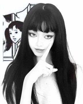 Junji Ito Cosplay, Tomie Kawakami, Movie Animation, Shot Hair, Japanese Horror, Short Movie, Junji Ito, Shot Hair Styles, Fantasias Halloween