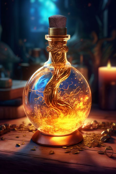 Potions Fantasy Art, Magical Items Aesthetic, Alchemy Fantasy Art, Gaslamp Fantasy Aesthetic, Fantasy Potions Bottles, Nature Magic Aesthetic, Potion Bottles Aesthetic, Alchemy Potions, Alchemy Bottles