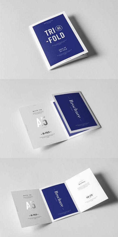 Tri-Fold A5 Brochure Mockup Folded Brochure, Tri Fold Brochure Design, Brochure Mockup Free, Brochure Folds, Brochure Trifold, Brochure Design Creative, Brochure Design Layout, Trifold Brochure Design, Brochure Mockup