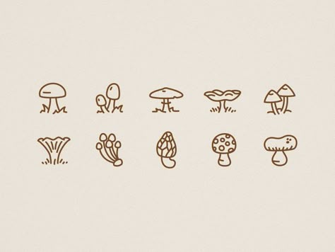 Small Angel Tattoo, Simple Tree Tattoo, Tattoo Tree, Mushroom Tattoos, Handpoke Tattoo, Mushroom Drawing, Stick N Poke Tattoo, Friend Tattoos, Mini Drawings