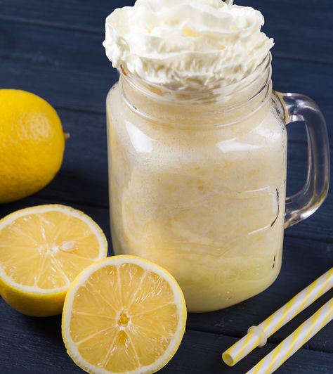 Recipes | Frozen Lemonade Milkshake Ice Cream Milkshake Recipe, Frozen Summer Cocktails, Frozen Lemonade Pie, Lemonade Pie Recipe, Frozen Strawberry Lemonade Recipe, Frosted Lemonade Recipe, Ice Cream Milkshake, Lemonade Slush, Vodka Slush