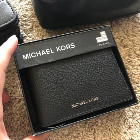 Michael Kors| Men L-Fold Wallet Michael Kors Men, Michael Kors Wallet, Shoe Closet, Wallet Shop, Fold Wallet, Lookbook Outfits, Wallet Men, Shoe Collection, Lookbook