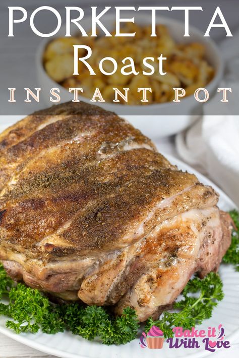 Porketta Seasoning Recipe, Porketta Seasoning, Porketta Roast, Instant Pot Pork Roast Recipe, Pressure Cooker Pork Roast, Roast Pork Dinner, Pressure Cooker Roast, Pork Rib Roast, Pressure Cooker Pork