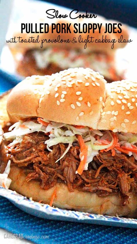 BEST Crock Pot Sloppy Joes (freezer instructions, make ahead, etc). Pork Sloppy Joes, Easy Pulled Pork Recipe, Crock Pot Sloppy Joes, Pork Pulled, Chicken Breast In Air Fryer, Easy Pulled Pork, Crockpot Recipes Healthy, Pulled Pork Recipe, Carlsbad Cravings