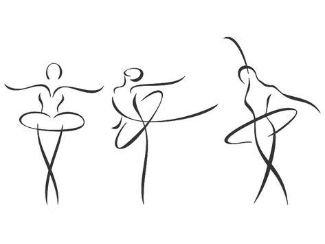 love the middle one <3 May Pictures, Ballet Tattoos, Dance Tattoo, Dance Images, Minimalist Drawing, Simple Line Drawings, Dance Art, Line Art Drawings, Diy Canvas Art