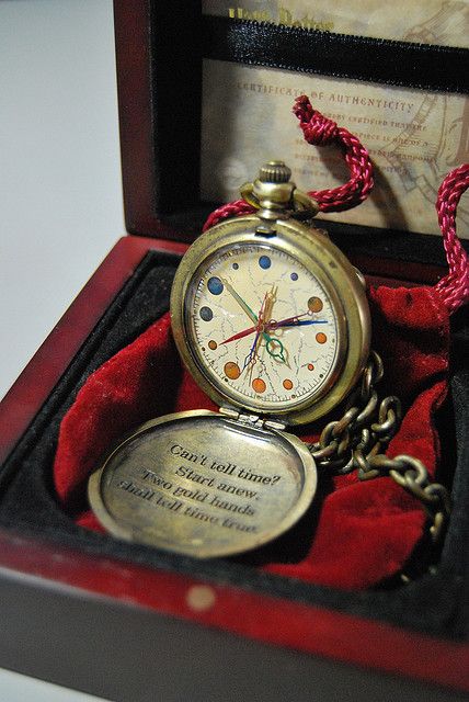 Dumbledore's pocket watch  "It was a very odd watch. It had twelve hands but no numbers; instead, little planets were moving around the edge."   not exactly how it's described in the book- but close enough Harry Potter Diesel Watches For Men, Old Pocket Watches, Were Moving, Womens Designer Watches, Antique Pocket Watch, Diesel Watch, Swiss Army Watches, Pocket Watch Antique, Vintage Pocket Watch