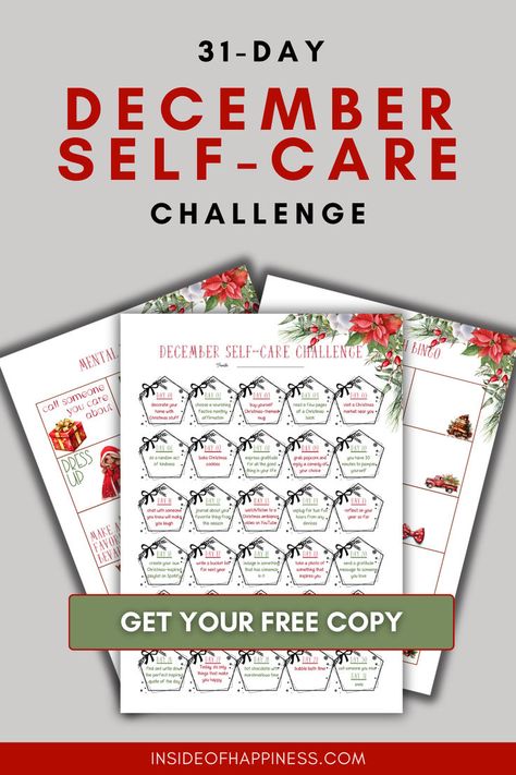 Monthly Challenge Ideas, Selfcare Challenge, Honor Yourself, Selfie Challenge, Winter Health, Prioritize Yourself, Self Care Challenge, Christmas Express, Wellness Challenge