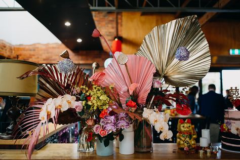 Tropical Flower Arrangements, Colorful Wedding Flowers, Colourful Wedding, Floral Trends, Watercolor Card, Flowers Ideas, Flowers Beautiful, Floral Arrangements Wedding, Colorful Wedding