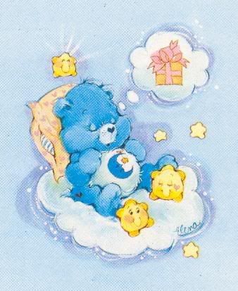 Care Bears: Bedtime Bear Dreaming Care Bear Tattoos, Bedtime Bear, Care Bears Vintage, Care Bear Party, Funshine Bear, Care Bears Cousins, Bear Sticker, Images Disney, Slaap Lekker