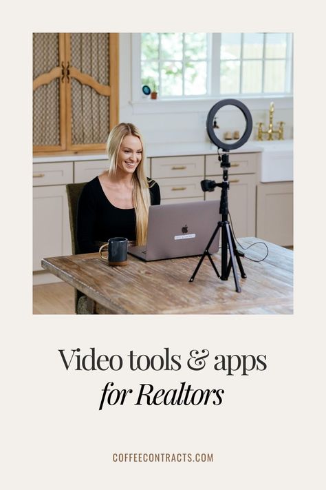 Instagram has spoken loud and clear – They are bringing video into the fold in a major way. Let's dive into a few video tools and apps we love and recommend for realtors. #realestatemarketing #coffeeandcontracts #realestatevideo #videotoolsforrealtors Video Background Ideas, Real Estate Marketing Gifts, Good Video Editing Apps, Realtor Tips, Marketing Gifts, Realtor Instagram, Realtor Social Media, Entrepreneurship Tips, Realtor Branding