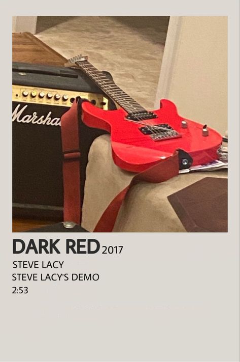 Dark Red Song Poster, Dark Red Steve Lacy Poster, Dark Red Song, Dark Red Steve Lacy, Red Song, Steve Lacy, Movie Poster Wall, Music Taste, Bedroom Posters