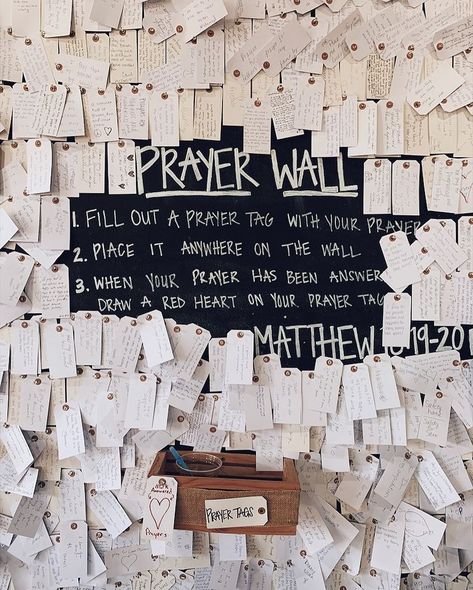 💌 | Instagram Prayer Wall Ideas Home, Prayer Wall Ideas Church, Prayer Wall Ideas, Church Bulletin Board Ideas, Church Lobby, Lobby Ideas, Church Bulletin Boards, History Wall, Youth Camp