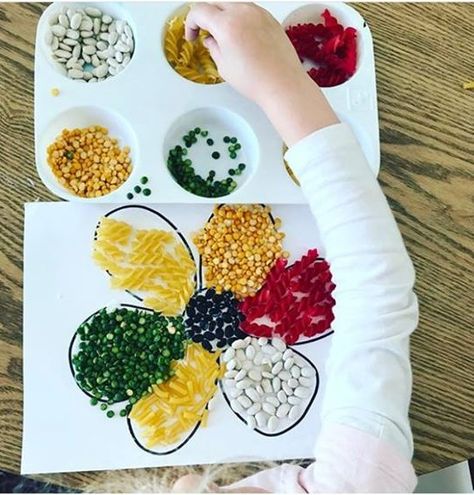 Seeds Kindergarten Activities, Garden For Kindergarten, Seeds Activity Preschool, Seed Pictures Craft, Seeds And Plants Preschool Crafts, Plant A Seed Activity For Kids, Nursery Garden Activities, Seeds Activities For Preschool, Seed Art Preschool