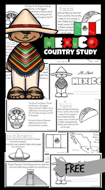 FREE Mexico Printables - Kids will be fascinated as they learn about the country of Mexico with these free printable Mexico for Kids books. Included are pictures to color and information about the culture, way of life and interests. These are a fanatic resource for kindergarteners, grade 1, grade 2, grade 3, and grade 4 students. Mexico For Kids, Reading Crafts, Japan For Kids, Country Study, Mexico Country, Italy For Kids, Geography For Kids, Country Studies, World Thinking Day