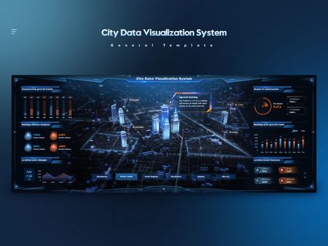 City Data Visualization x FUI by ZAN on Dribbble App Design Process, Technology Design Graphic, Interior Design Portfolio Layout, Big Data Visualization, Professional Learning Communities, Flat Logo Design, Ui Design Dashboard, Data Dashboard, Urban Design Concept