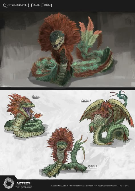 Quetzalcoatl Art, Feathered Serpent, Aztec Warrior, Kaiju Art, Aztec Art, 다크 판타지, Creature Drawings, Alien Concept Art, Monster Concept Art