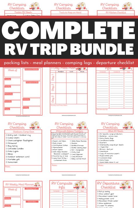 Camper Checklist Free Printable, Rv Camping Checklist Free Printable, First Time Rv Camping Checklist, Rv Checklist Rv Packing, Rv Packing List Rv Checklist, Rv Checklist Free Printable, Rv Camping List, Camping Basics, Camper Checklist