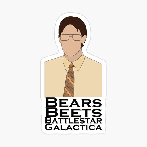 Office Stickers Printable, Office Stickers, Office Things, Office Cartoon, Bears Beets Battlestar Galactica, The Office Jim, The Office Stickers, Office Jokes, The Office Show