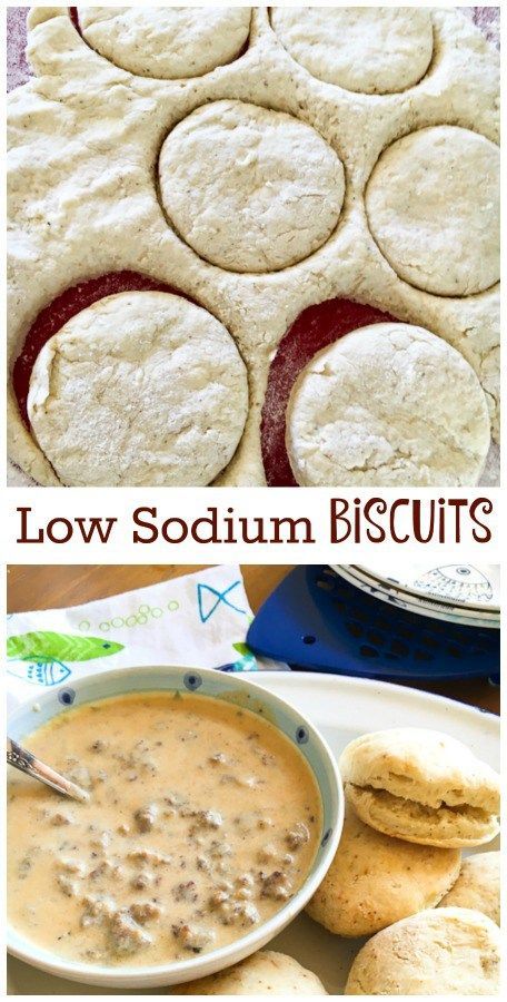 Easy Low Sodium Country Biscuits | ShesCookin.com Low Sodium Biscuit Recipe, Low Sodium Breakfast, Low Sodium Bread, Low Sodium Recipes Heart, Country Biscuits, Salt Free Recipes, Heart Healthy Recipes Low Sodium, Low Salt Recipes, Low Salt Diet