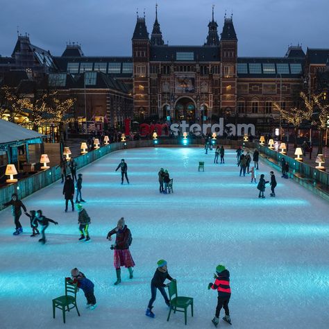 1.1m Likes, 9,796 Comments - National Geographic (@natgeo) on Instagram: “Photo by @mmuheisen (Muhammed Muheisen) Children and adults enjoy on the ice skating rink outside…” Ice Skating Rink, Red Light District, Skating Rink, Amsterdam Travel, Amsterdam City, Amsterdam Netherlands, Winter Pictures, Winter Fun, The Ice