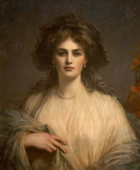 Ellis William Roberts (English, 1860–1930), Lady Beatrice … | Flickr Istoria Artei, Victorian Paintings, Old Portraits, Woman In White, Historical Painting, Women In Art, Classic Paintings, Wow Art, Old Paintings