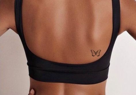 Back Rib Tattoo Women, Tattoo Under Bra Line Ribs, Dainty Tattoo Spots, Feminine Tattoo Placement Back, Tattoos Under Armpit, Under Armpit Tattoo For Women, Tattoo On Bra Line, Under Ribs Tattoo, Cute Dainty Back Tattoos