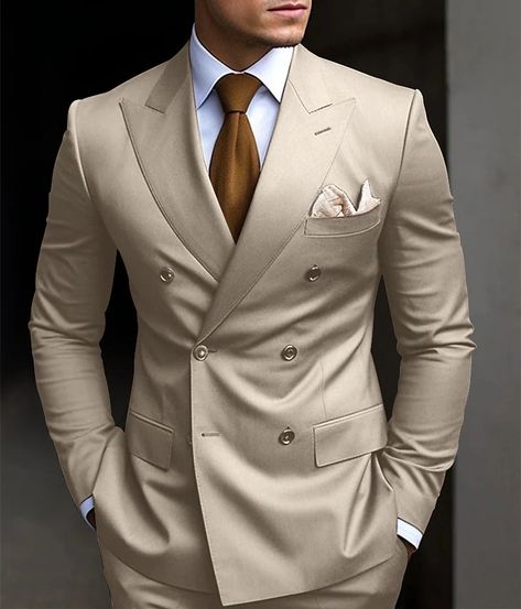 Black White Yellow Men's Wedding Suits Solid Colored 2 Piece Business Formal WorkWear Tailored Fit Double Breasted Six-buttons 2024 2024 - $95.99 Best Graduation Dresses, Formal Workwear, Stylish Mens Suits, Cheap Suits, Classy Suits, Dress Suits For Men, Designer Suits For Men, Graduation Dresses, Black White Yellow