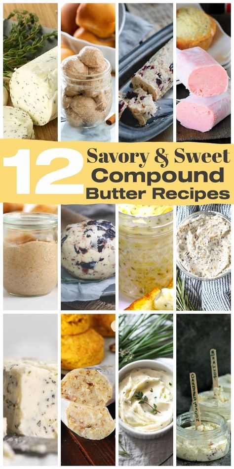 12 Best Compound Butter Recipes - How to Make Compound Butter Make Instead Of Buy, Butter Compound, Compound Butter Recipes, Butter Mayo, Family Feast Recipes, Butter Ideas, Compound Butter Recipe, Flavored Butter Recipes, Southern Style Kitchen