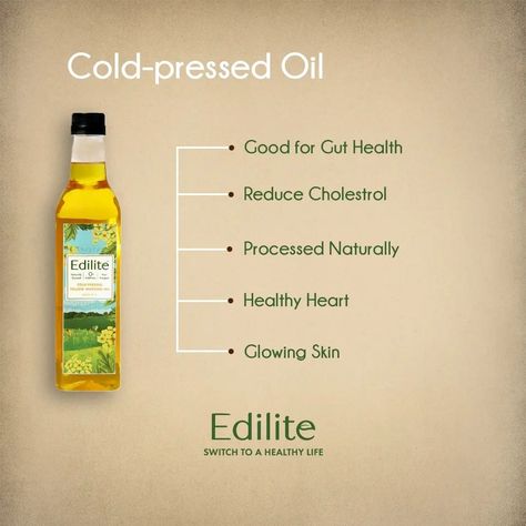 Discover the Edilite difference! While basic refined oils are processed and stripped of natural benefits, our cold-pressed mustard oil preserves rich nutrients and authentic flavor. Taste the purity and elevate your cooking with every drop. 🌿✨ #MustardOil #Edilite #ColdPressedOil #HealthyCooking #SustainableOils #FreshPressed #PureAndNatural #OilForHealth Refined Oil, Cold Pressed Oil, Mustard Oil, Cooking Oil, Cold Pressed, Heart Healthy, Healthy Cooking, Gut Health, Glowing Skin